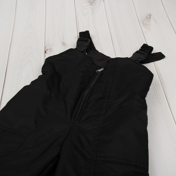 Полукомбинезон для мальчика, рост 146 см, цвет чёрный ПКМ-5/36