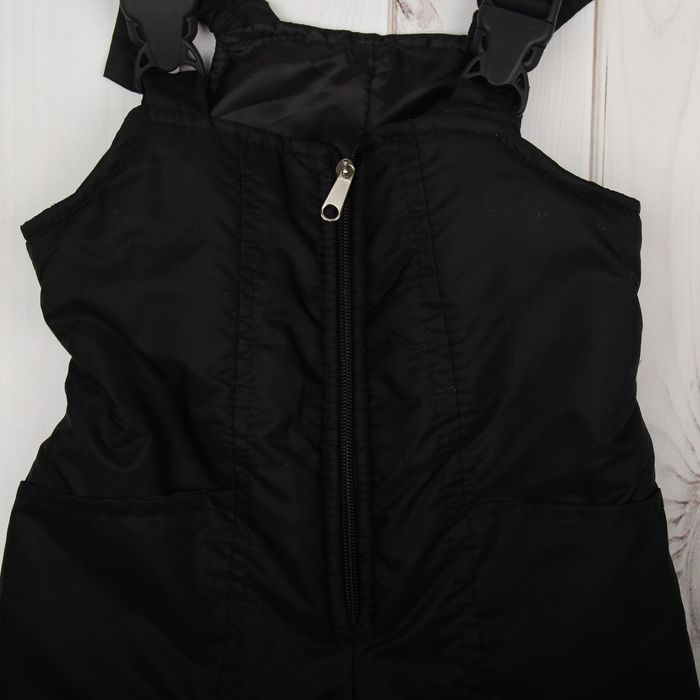 Полукомбинезон для мальчика, рост 146 см, цвет чёрный ПКМ-5/36