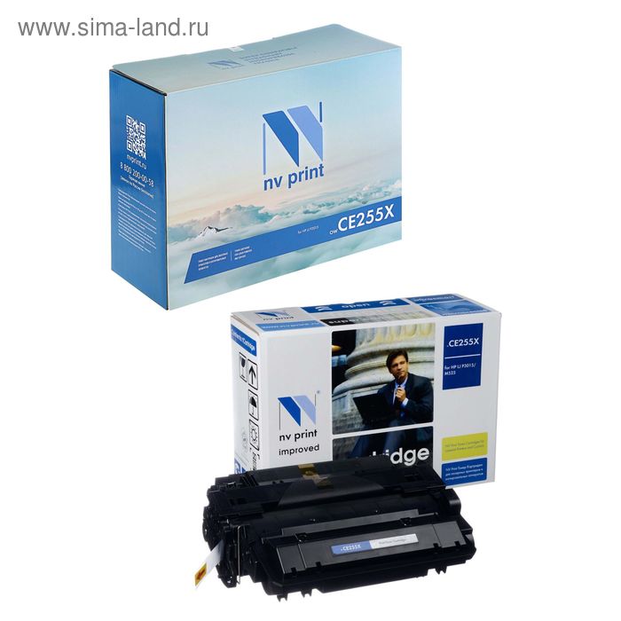 

Картридж NV PRINT CE255X для HP LaserJet M525/Pro M521/P3015 (12500k), черный