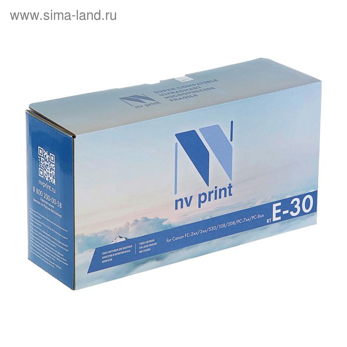 Картридж NV PRINT E-30 для Canon FC-2xx/3xx/530/108/208/PC-7xx/PC-8xx (4000k), черный тонер картридж canon e 30 fc 108 128 208 228 336