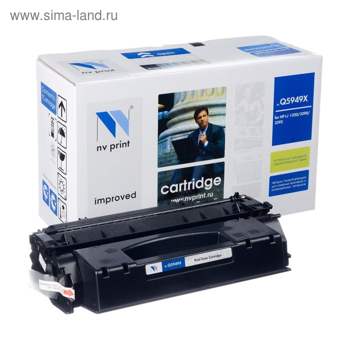 

Картридж NV PRINT Q5949X для HP LaserJet 1320tn/3390/3392 (6000k), черный