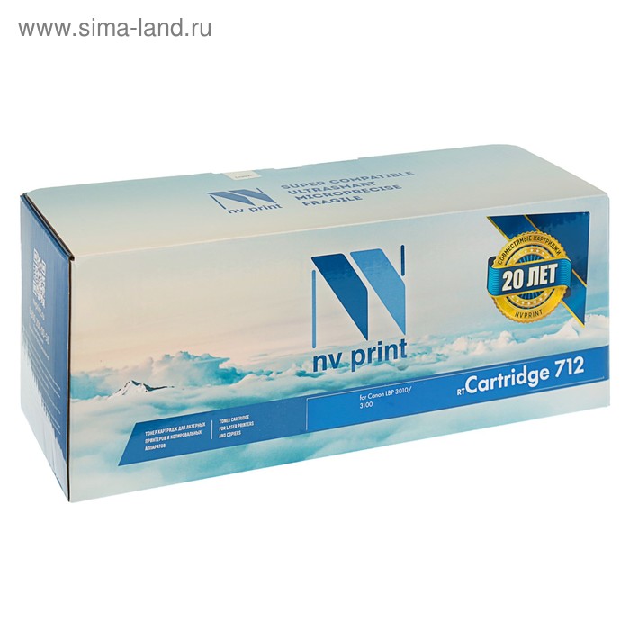 

Картридж NV PRINT 712 для Canon i-SENSYS LBP3010/3010B/3100 (1500k), черный