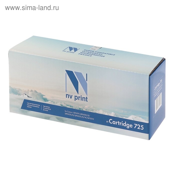 Картридж NV PRINT 725 для Canon i-SENSYS LBP6000/LBP6020/LBP6030/MF3010 (1600k), черный картридж c 725 для кэнон canon i sensys lbp6000 lbp6020b lbp6020 2 шт в уп