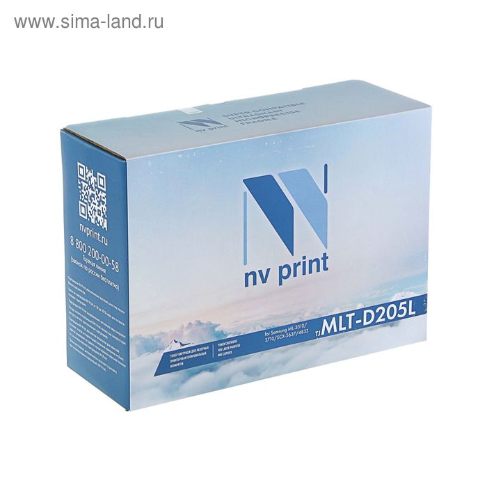 

Картридж NV PRINT MLT-D205L для Samsung ML-3310/3710/SCX-5637/4833 (5000k), черный