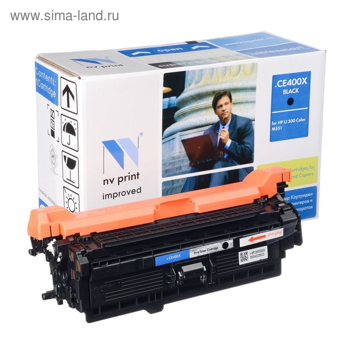 

Картридж NVP совместимый HP CE400X Black для LaserJet Color M551n/M551xh/M551dn/M570dn/M57