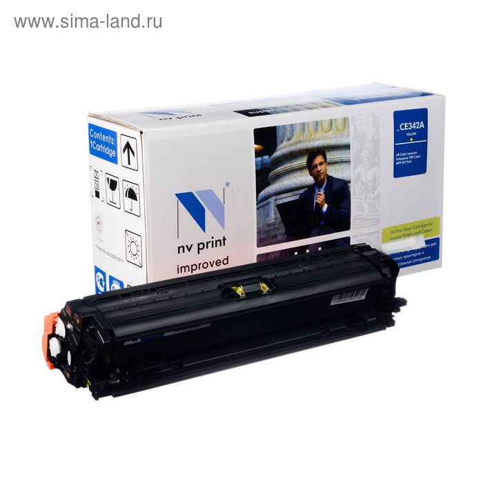 Картридж NVP совместимый HP CE342A Yellow для LaserJet Color Enterprise 700 M775dn/M775f/M картридж t2 ce343a для hp lj enterprise 700 m775dn m775f m775z m775z 15000стр пурпурный