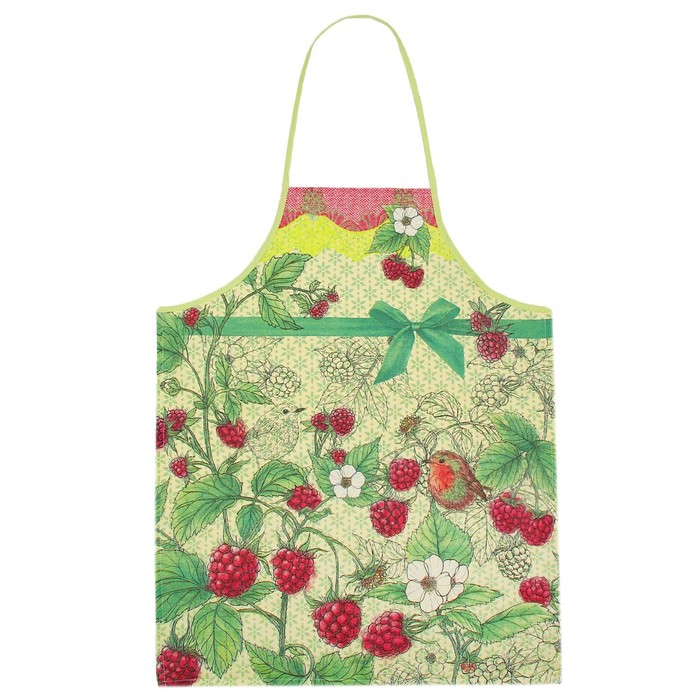 Набор "Доляна" Малина: фартук 60х70 см, прихватка 17х17 см, рогожка 162 г/м2