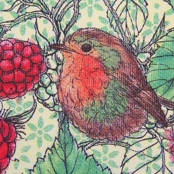 Набор "Доляна" Малина: фартук 60х70 см, прихватка 17х17 см, рогожка 162 г/м2