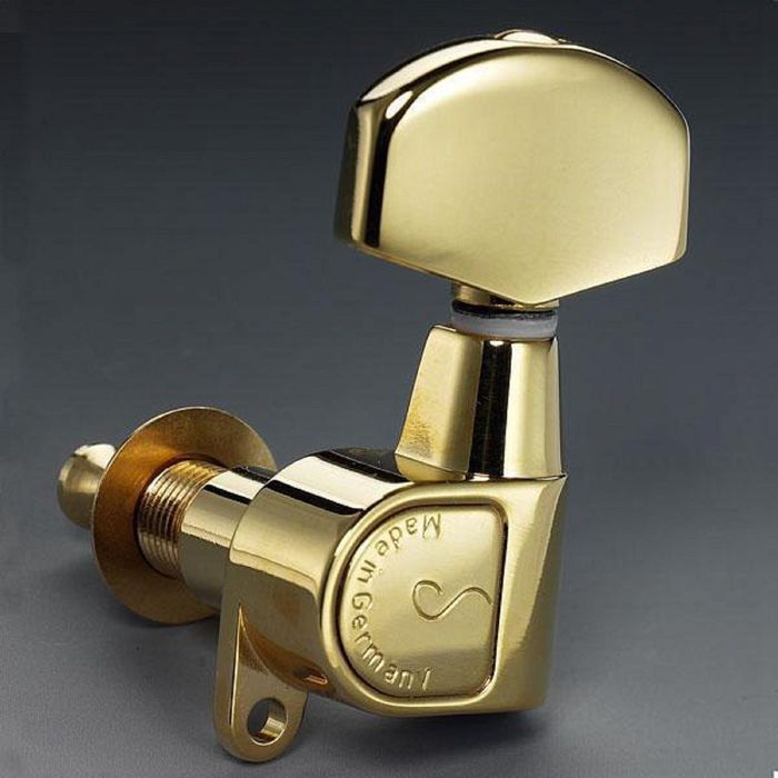 Комплект одиночной колковой механики Schaller 10010520 (505a) M6GOL A, позолоченный