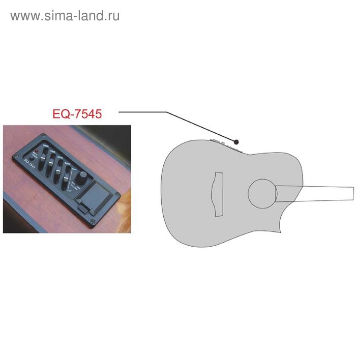 

Звукосниматель Belcat EQ-7545, с 4-х полосным эквалайзером