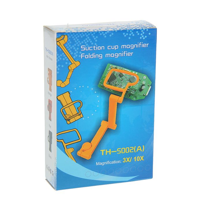 Лупа трансформер на присоске 3х,10х, микс, 6*14см