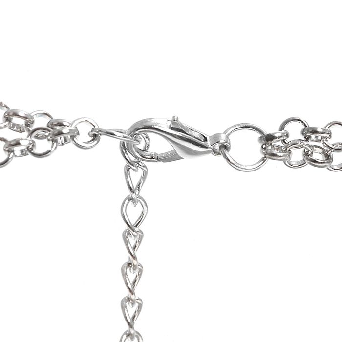 Колье "Жемчужный перелив", цвет белый в серебре