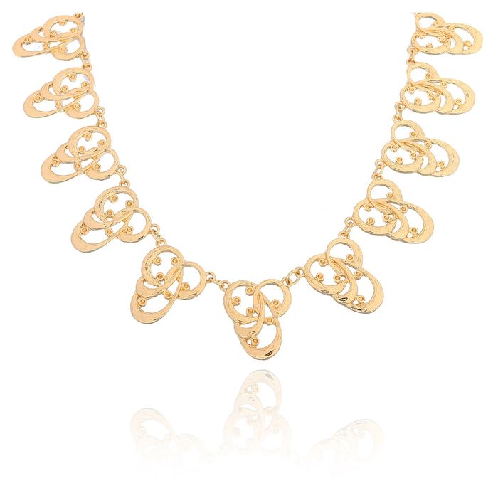 Колье "Узор", цвет золото