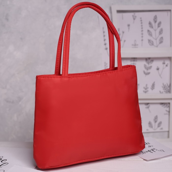 Сумка детская на молнии "Ника", 1 отдел, цвет красный