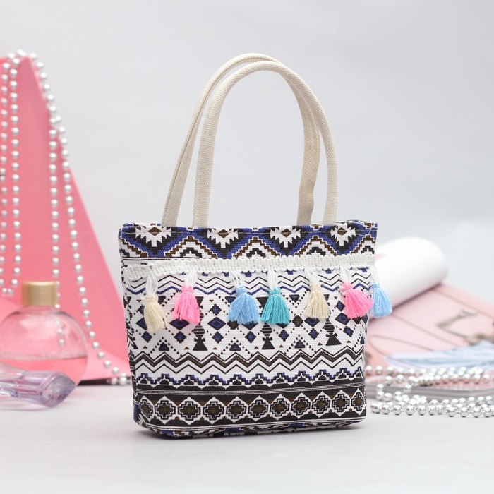 Сумка детская на молнии "Линда" 1 отдел, цвет коричневый