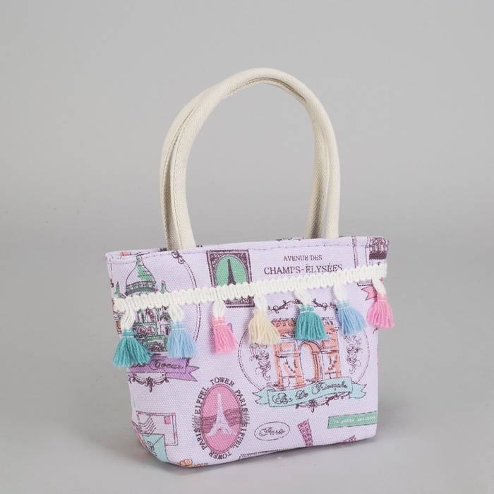 Сумка детская на молнии "Шик", 1 отдел, цвет сиреневый