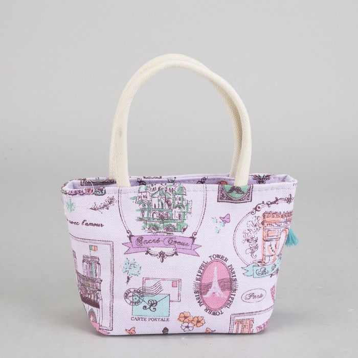 Сумка детская на молнии "Шик", 1 отдел, цвет сиреневый