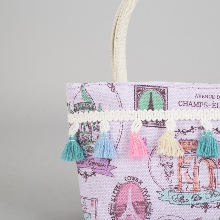 Сумка детская на молнии "Шик", 1 отдел, цвет сиреневый