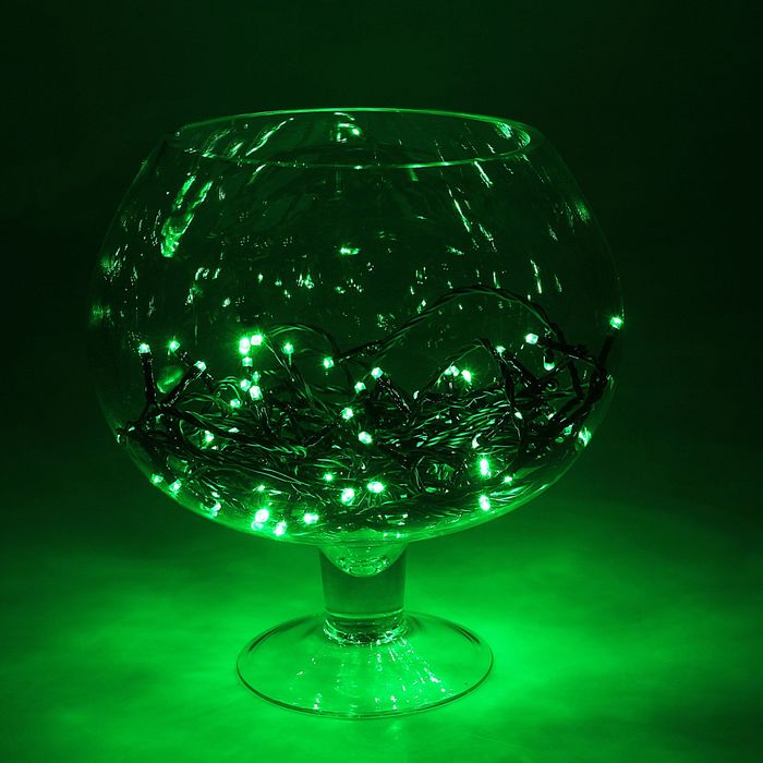 Гирлянда "Метраж" улич. УМС, 10 м, Н.Т., 2W LED-100-24В, БЕЗ контр., ЗЕЛЕНЫЙ