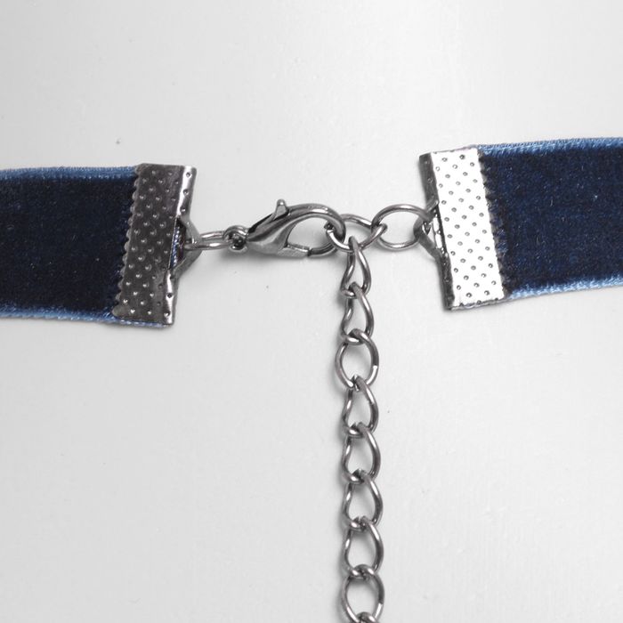 Чокер "Александрия" бантик, цвет сине-черный