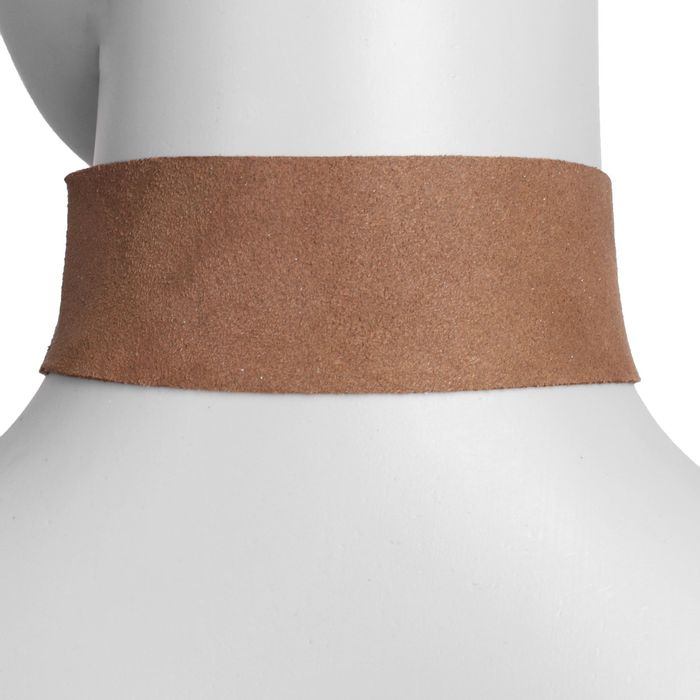 Чокер "Александрия" шнуровка, цвет коричневый