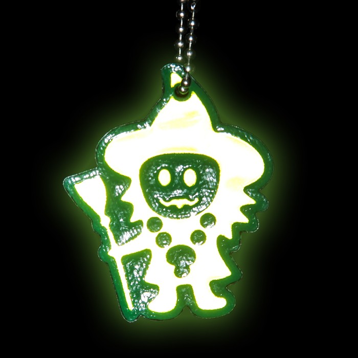 Светоотражающий элемент "Ведьма", 7*5см, цвет жёлтый