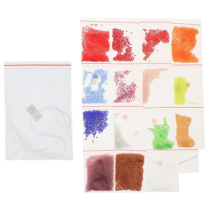 Набор для вышивания бисером"Божья Матерь Владимирская" размер основы 21,5*29 см