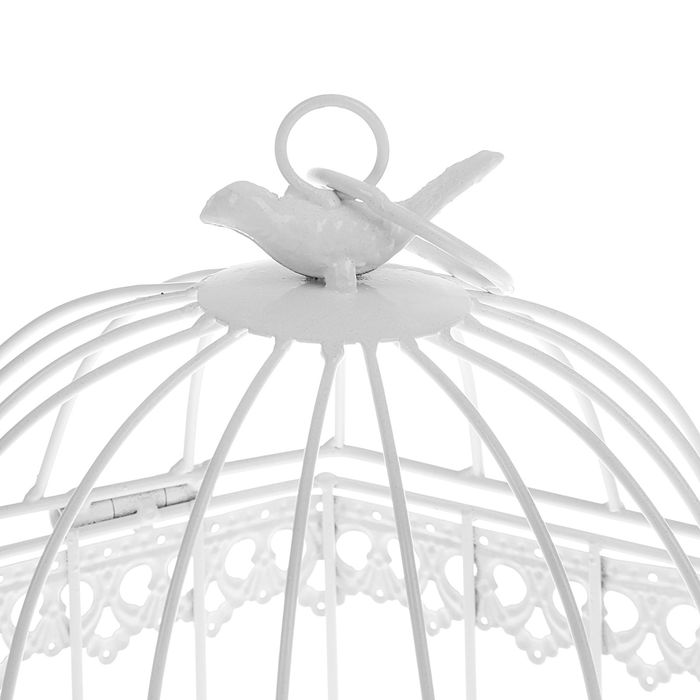 Клетка шестиугольная "Бабочки", 18х30см, белая