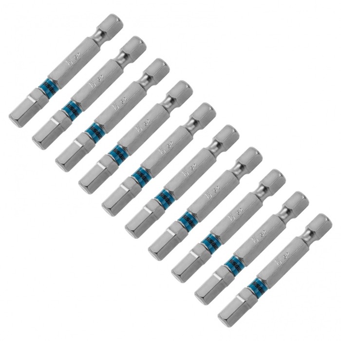 Набор бит GROSS HEX, 6х50, сталь S2, 10 шт