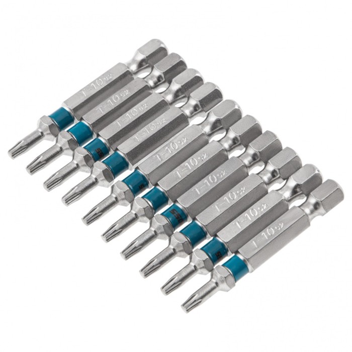 Набор бит GROSS TORX, 10х50, сталь S2, 10 шт