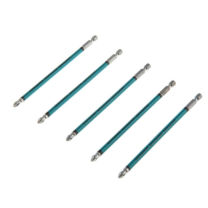 Набор бит GROSS, Ph2 х150, сталь S2, 5 шт