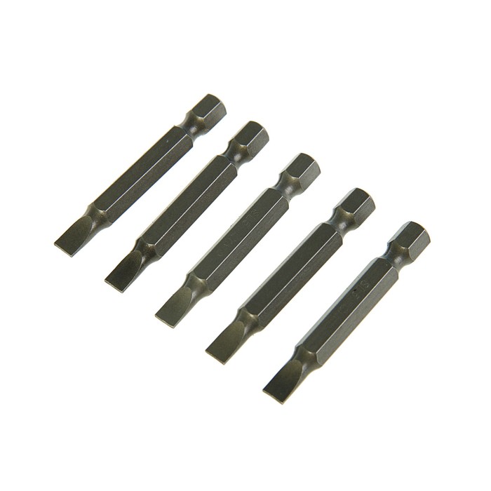 Набор бит "СИБРТЕХ", SL5x50, сталь CrMo, 5 шт