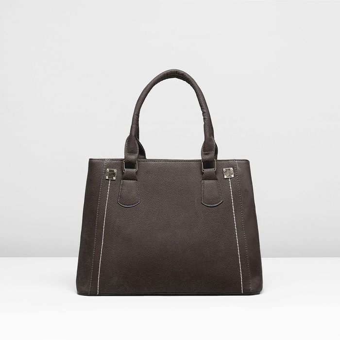 Сумка женская, 1 отдел с перегородкой, наружный карман, цвет коричневый