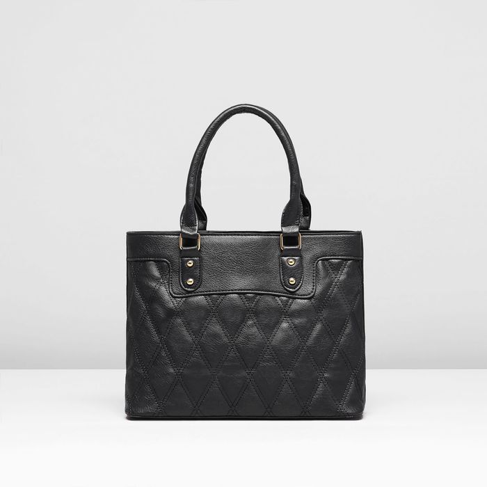 Сумка женская, 1 отдел с перегородкой, наружный карман, цвет чёрный