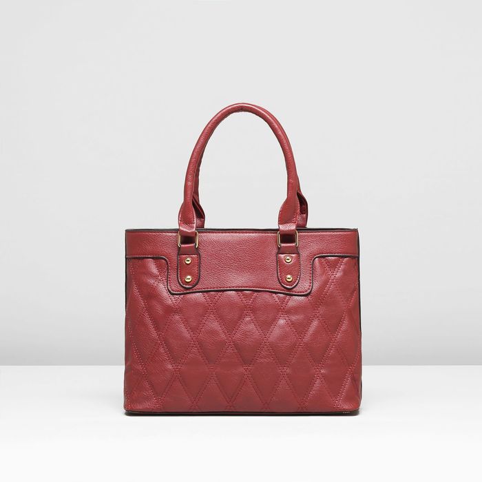 Сумка женская, 1 отдел с перегородкой, наружный карман, цвет красный