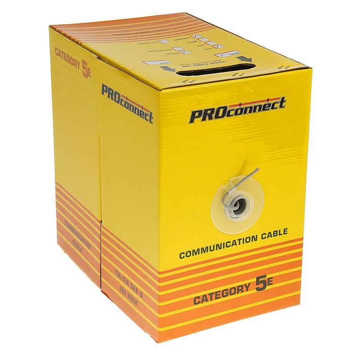 Кабель PROconnect UTP, 2 пары, 24 AWG, CAT5e, 305 м, 01-0027