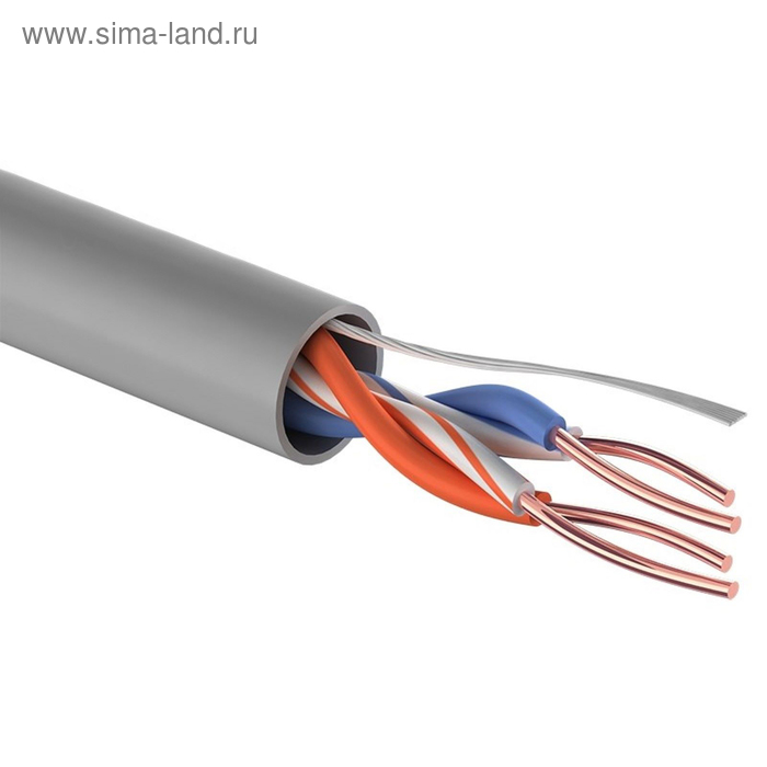 

Кабель REXANT UTP, 2 пары, 24 AWG, CAT5e, 305 м, 01-0023