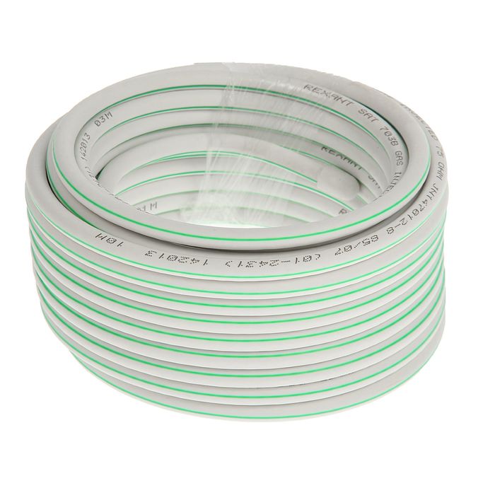 Кабель REXANT SAT 703 B, Cu/Al/Cu, 75 Ом, 10м, белый, 01-2431-10