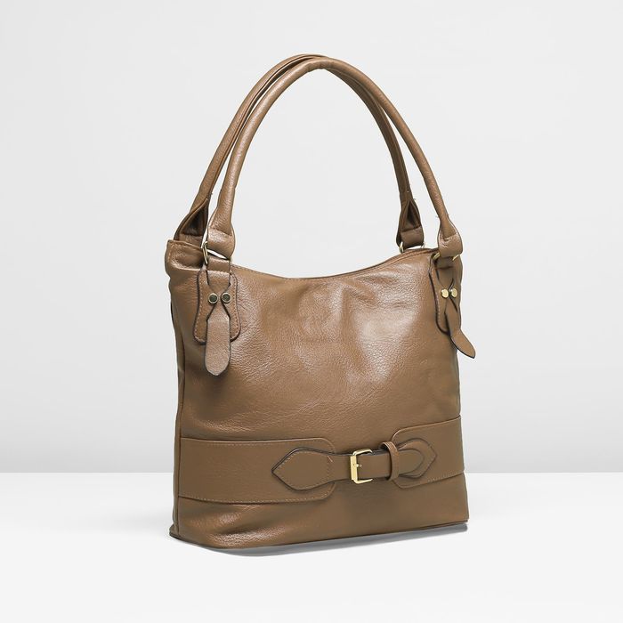 Сумка женская на молнии, 1 отдел, наружный карман, цвет хаки