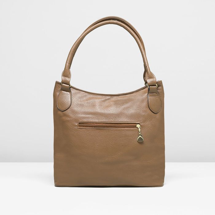 Сумка женская на молнии, 1 отдел, наружный карман, цвет хаки