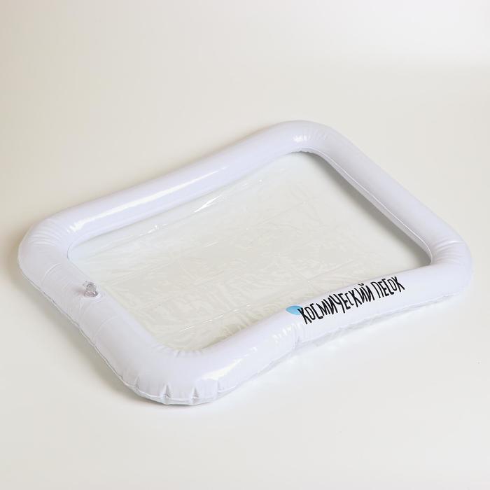 Космический песок голубой в коробке, 1 кг + песочница + формочки 1987281