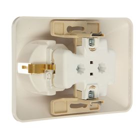 

Розетка "Прима" SchE RS16-212-BI, 16 А, двухместная, скрытая, с з/к, шторки, цвет белый