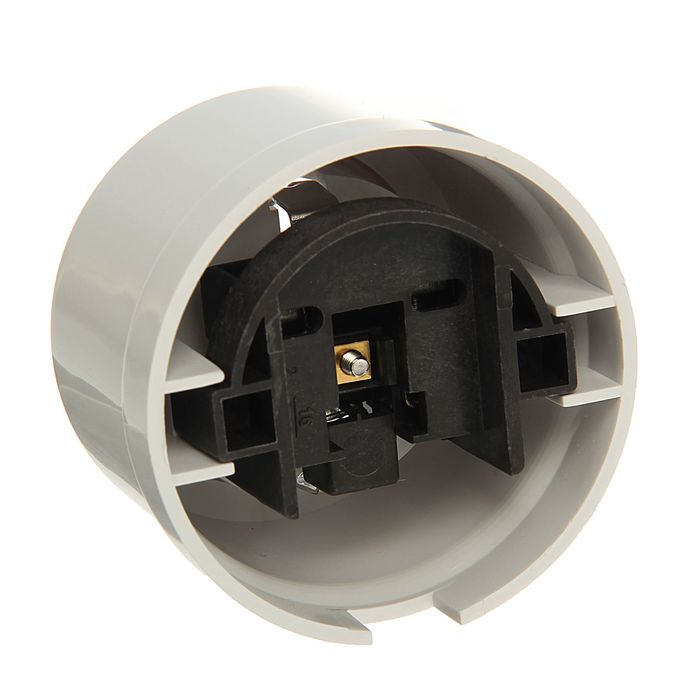 Розетка Bironi, с з/к, пластик, белая