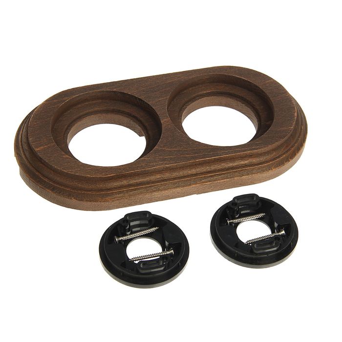 Рамка Bironi, двухместная, старое дерево