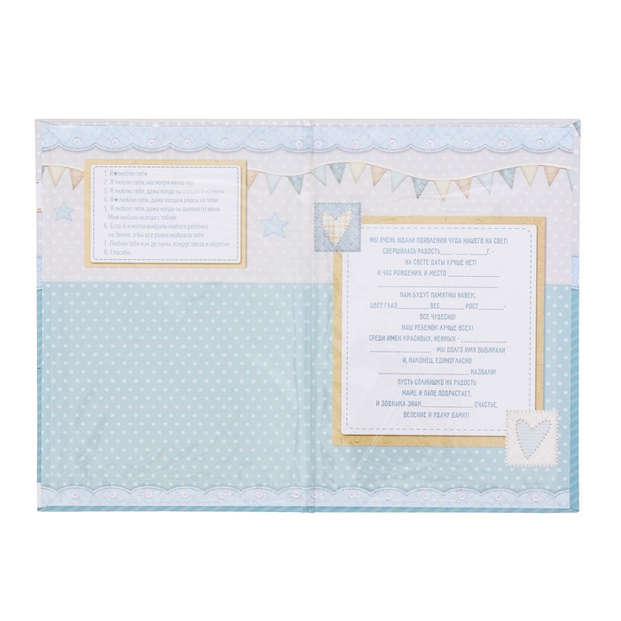 Свидетельство о рождении мальчика "Мои первые документы" с карманом для полиса