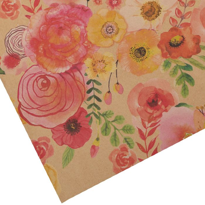 Бумага упаковочная крафтовая «Солнца и тепла», 50 × 70 см