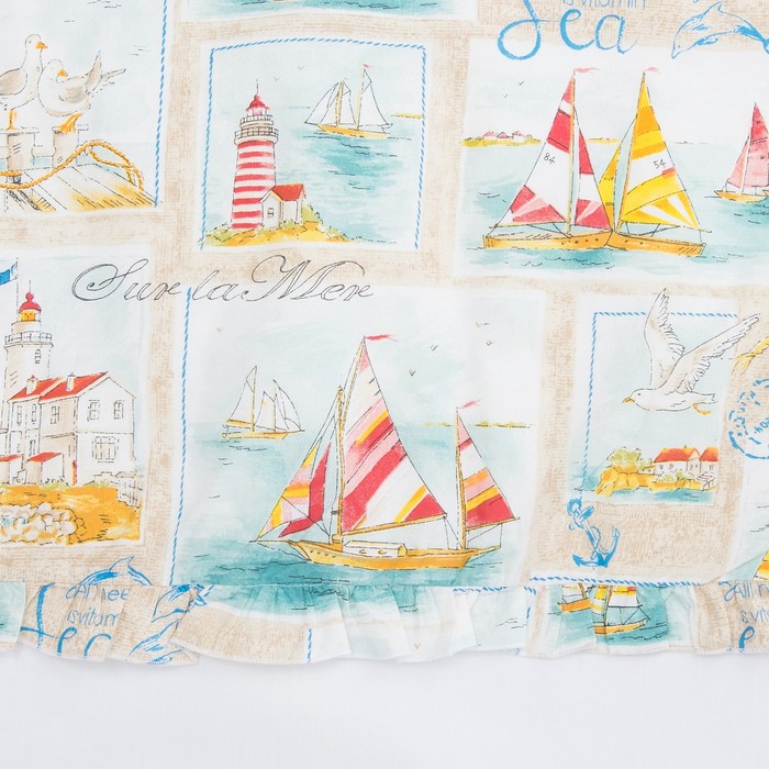 Комплект в кроватку (10 предметов) "Ялта", принт бежевый 343