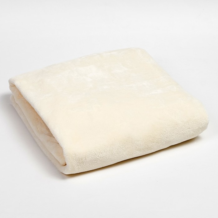 Одеяло-плед, размер 90*100 см, цвет молочный 22.1