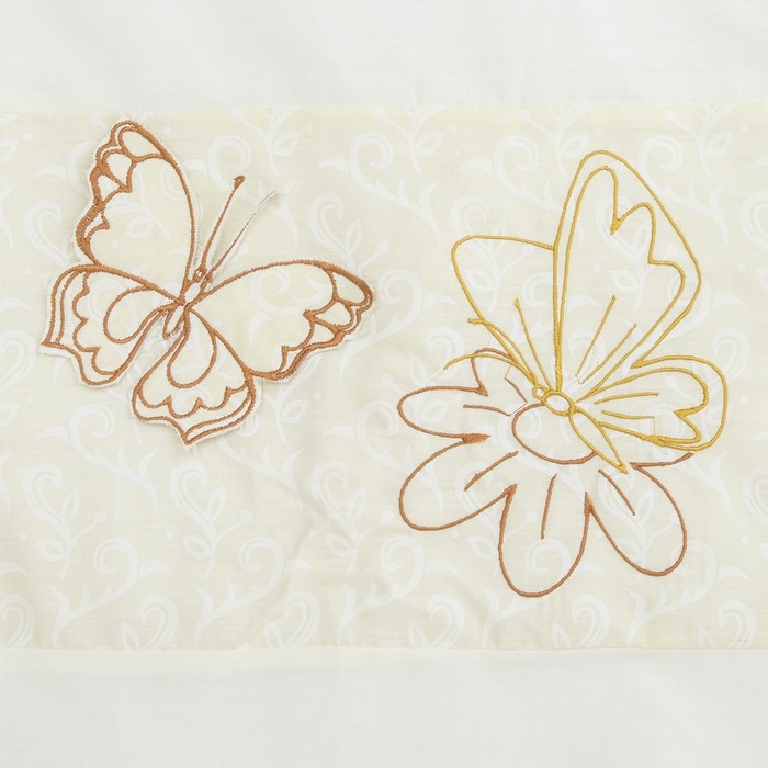 Комплект в кроватку "Бабочки" (7 предметов), цвет бежевый 45