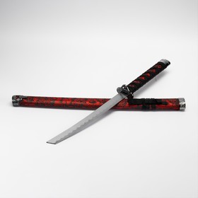 Сувенирное оружие «Катана», красный цветочный узор на ножнах, 70 см Ош